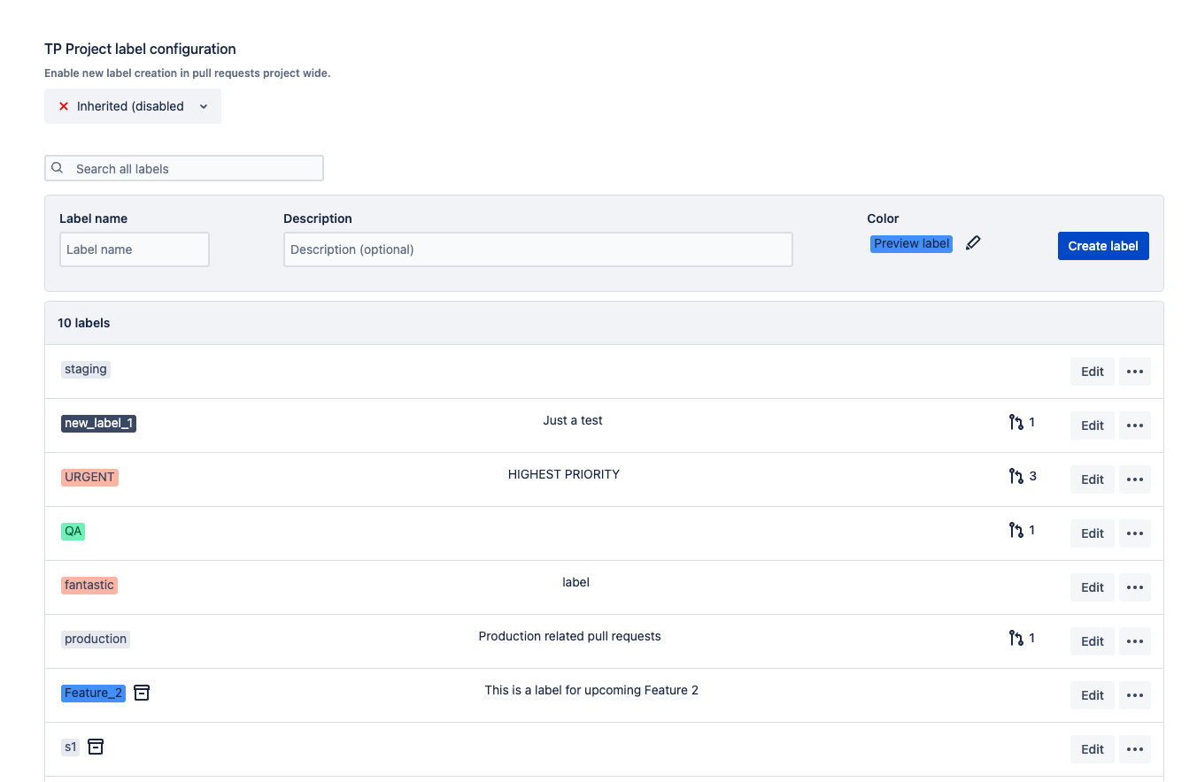 Organizr Label Manager for Bitbucket Data Center