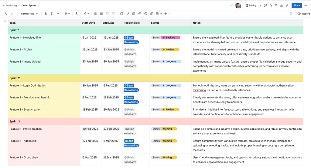 Advanced Status Labels 3.png Enterprise Confluence status labels used across multiple teams and projects